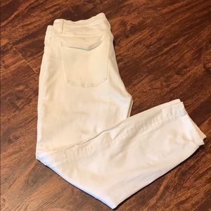 Madewell 9” High Rise Skinny White Jeans